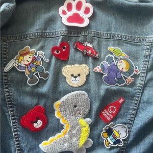 DIY jacket kids patches cute adornment